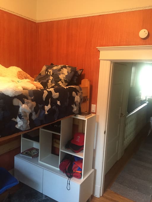 Front bedroom with a bunk bed.