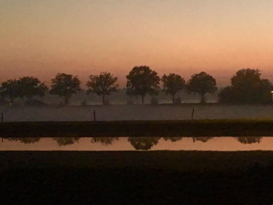 Het uitzicht vanuit de woonkamer