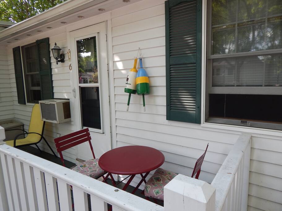 Private dining on your own porch , with private entrance