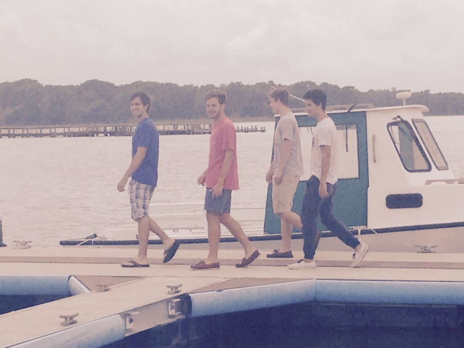 Take a walk on the pier.