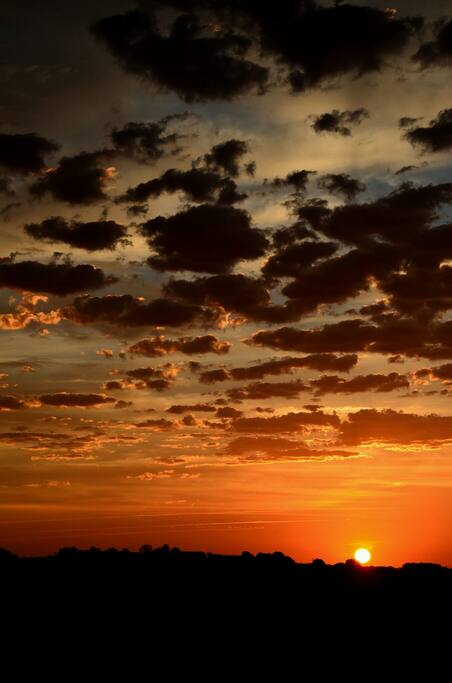 Amanecer desde la terraza