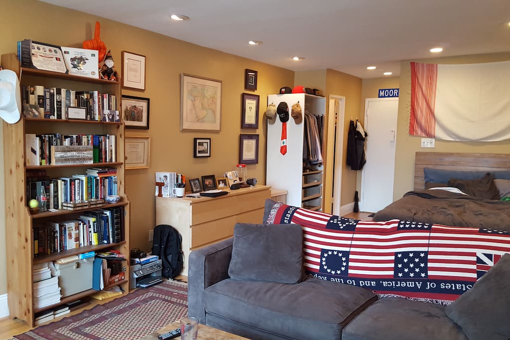 View looking back towards door