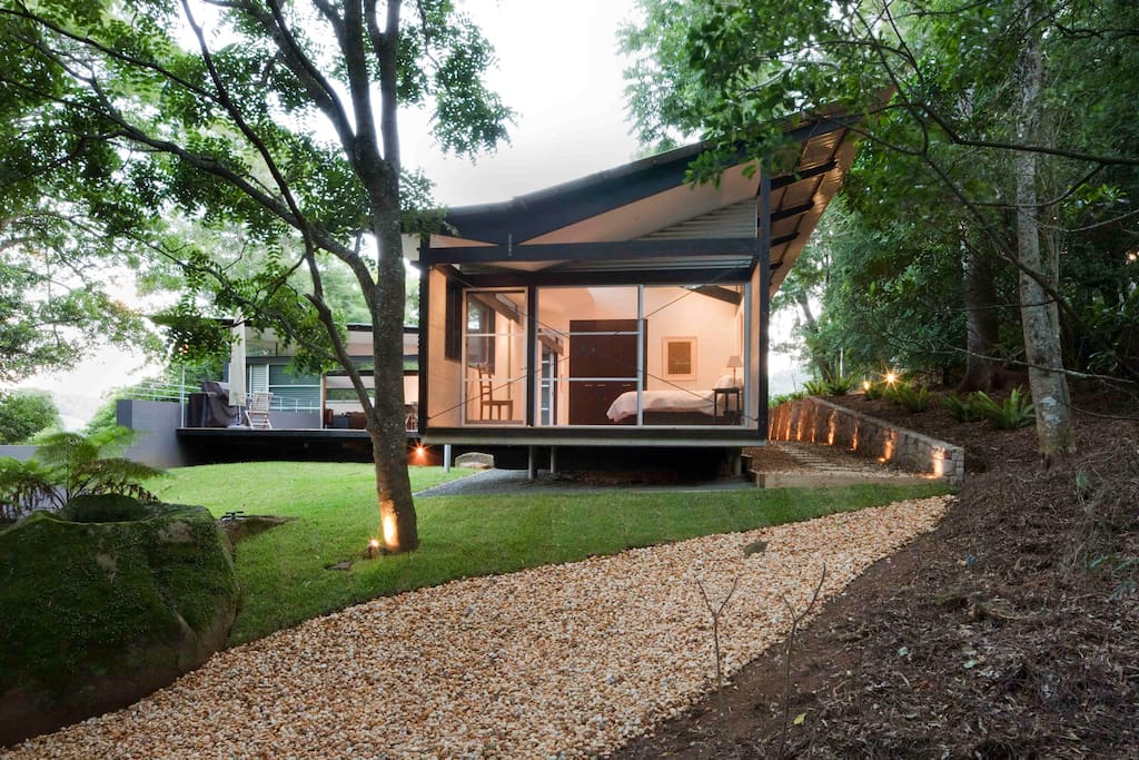 Totally private but spacious and welcoming.