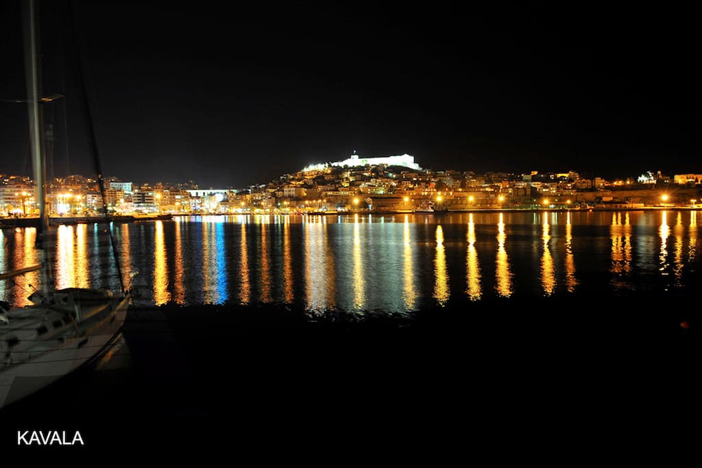 Kavala by night