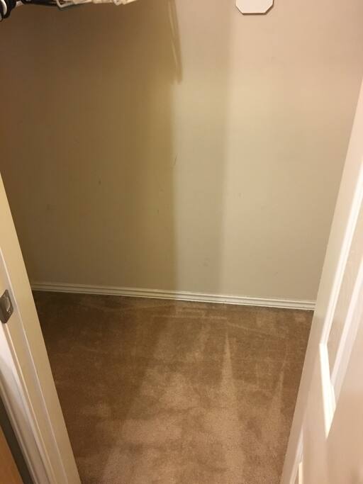 Walk-in closet.