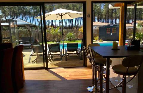 Modern villa with heated pool