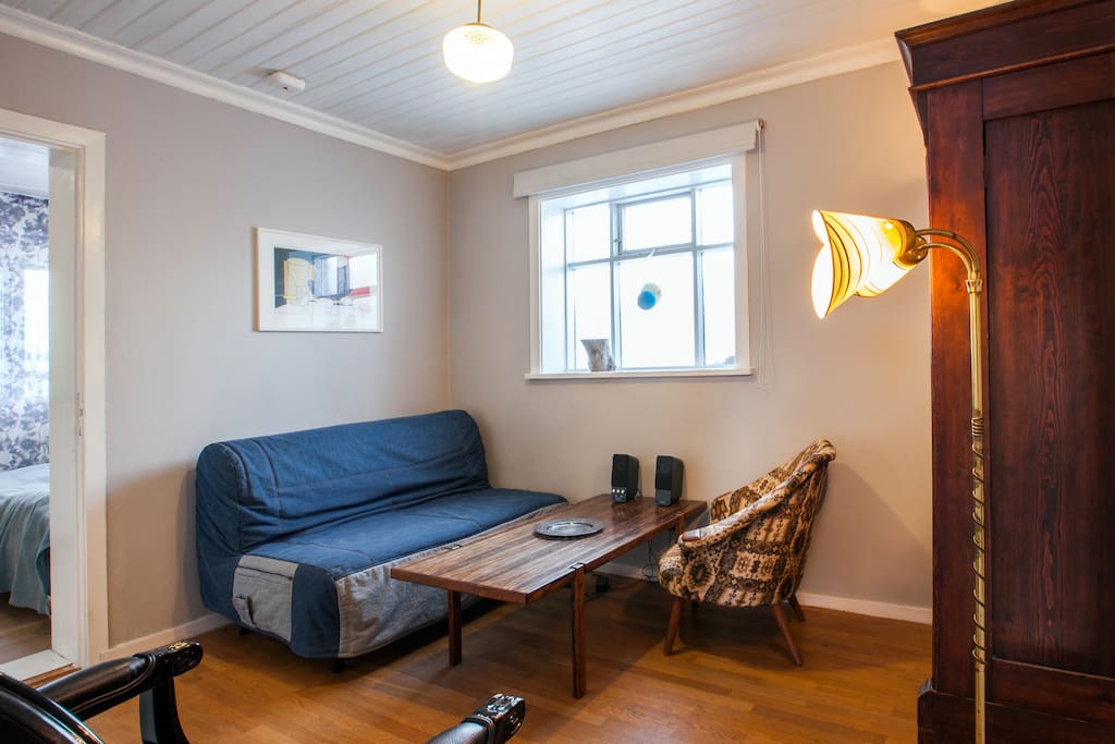 Living room with sleeper sofa (140 cm)