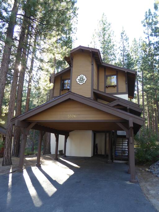 Exterior of our home in summer.