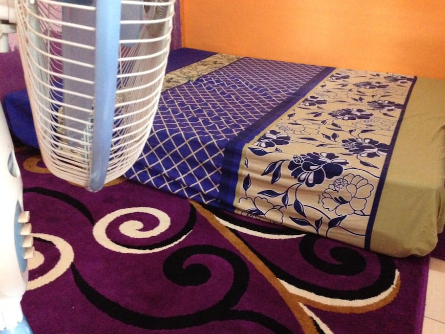 Fan (wall/stand fan) included.