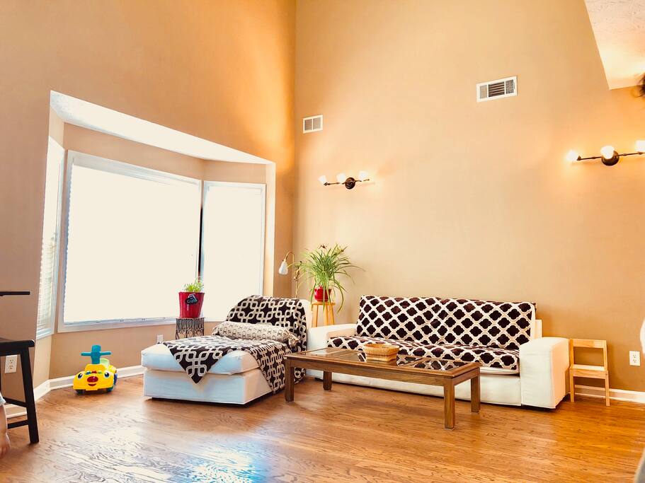 Living room full of light