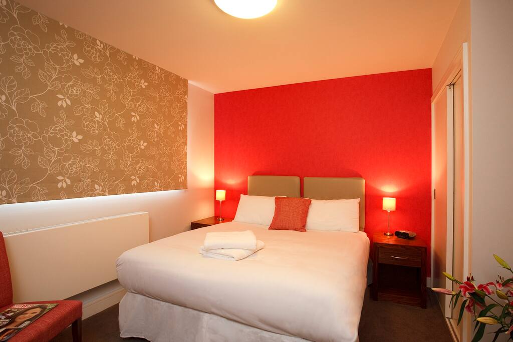 Comfortable bedroom with all essentials
