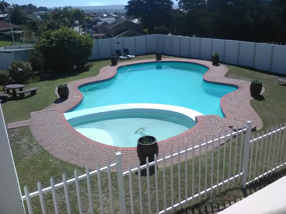 Pool as seen from the main bedroom