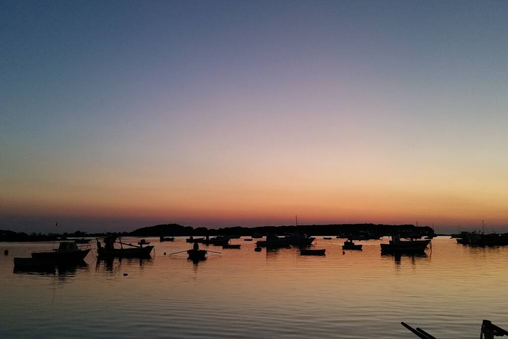 tramonto al porto