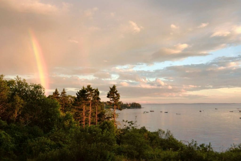 Double Rainbow over the cove