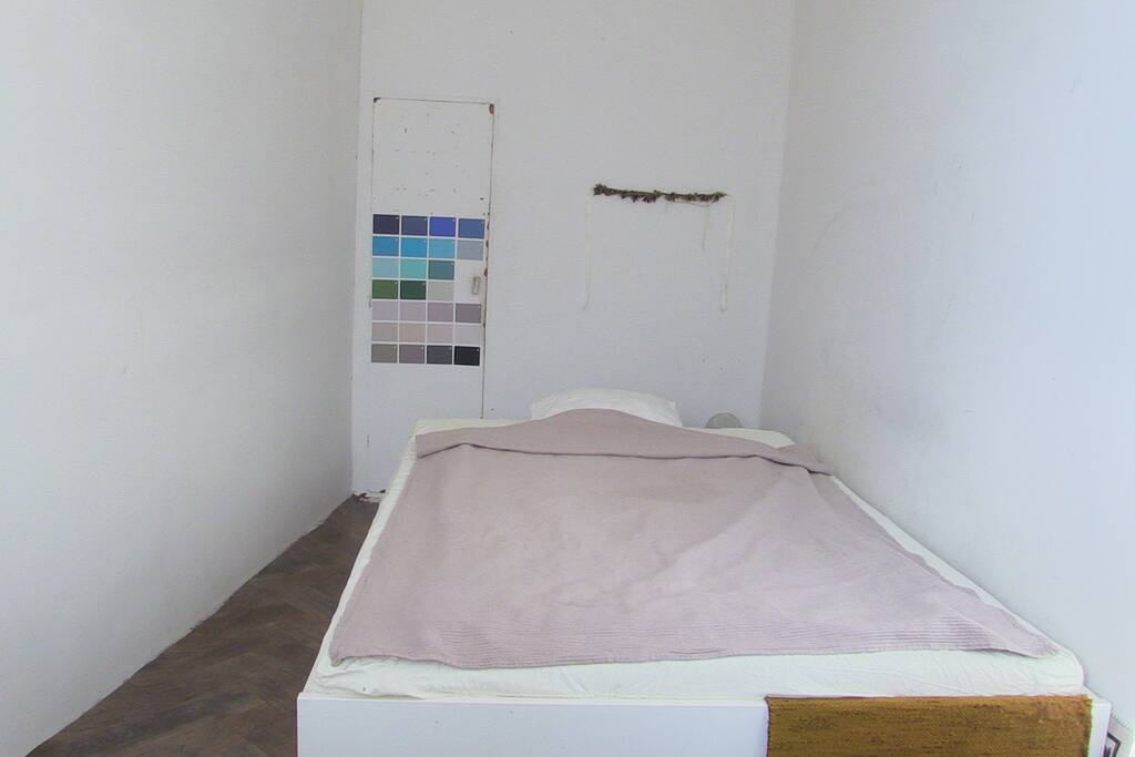 your bed + walk-in closet