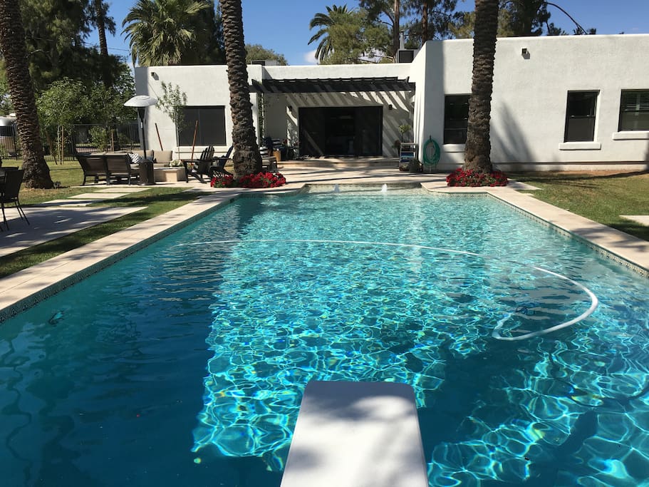 Huge outdoor pool for fun in the sun.