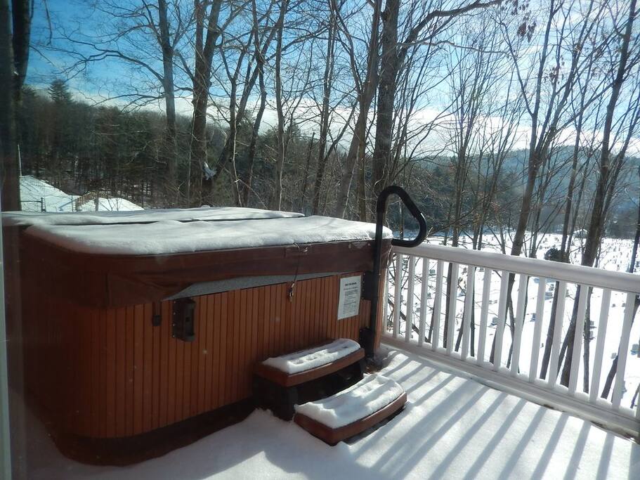 Take a dip in the hot tub