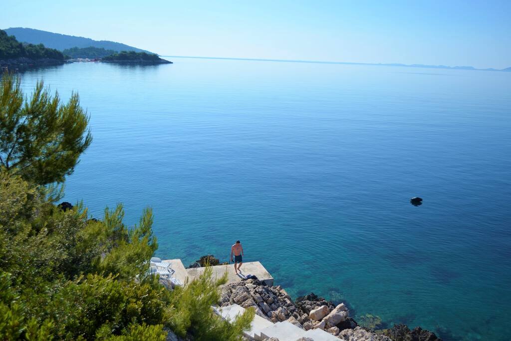 Start your day by swimming in the sea from our beach