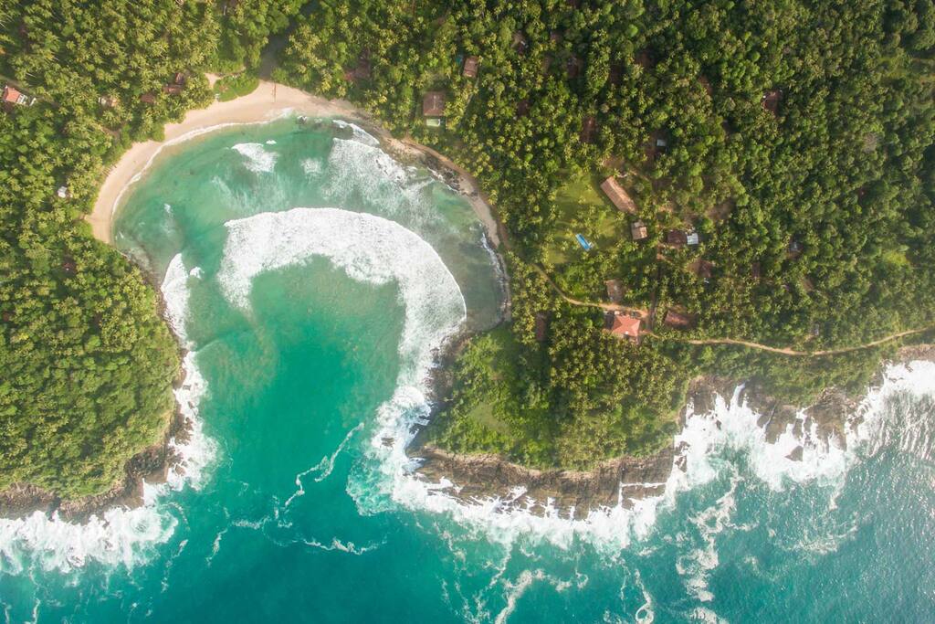 Arial shot of jasper House and Hiriketiya