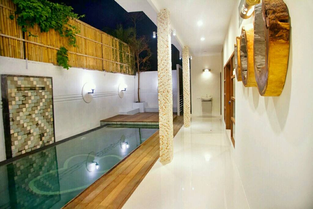 Bedroom facing the pool