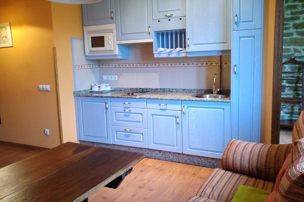 Salón con cocina