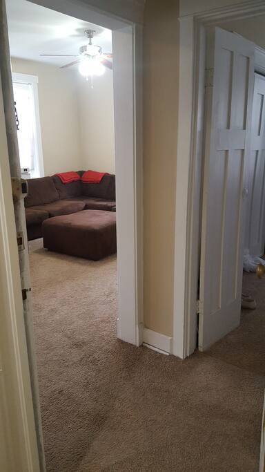 living room from front door