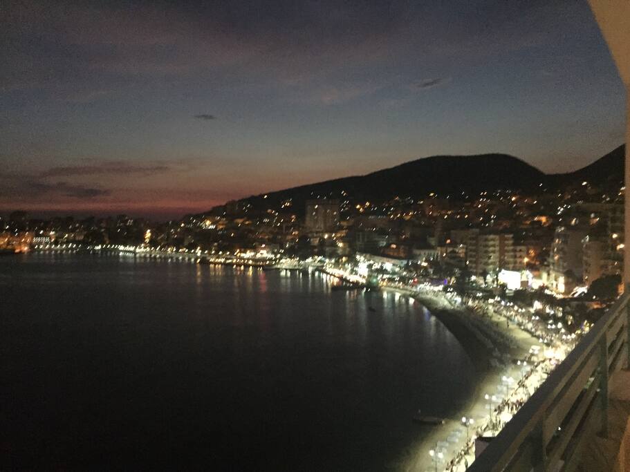 The view from the balcony