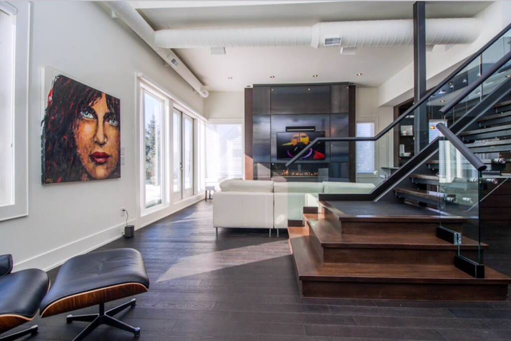 Foyer leading to living room
