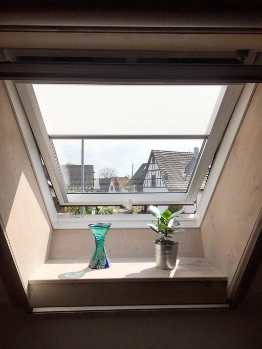 Ausblick aus dem Schlafzimmer