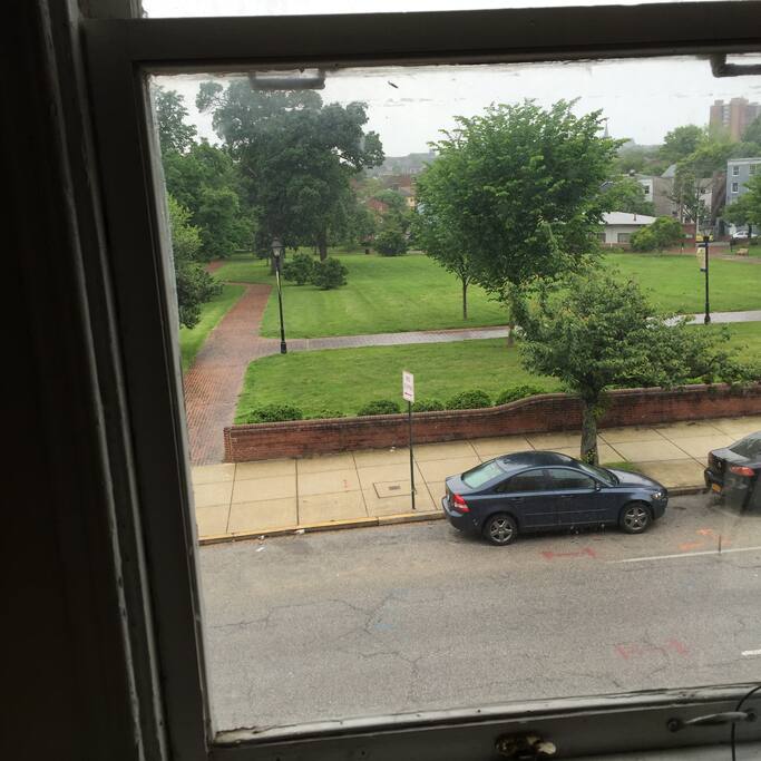Park right across the street