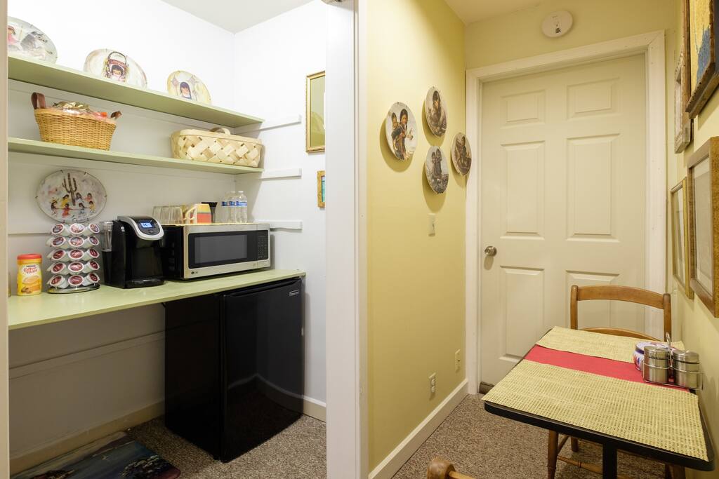 Mini Fridge and Microwave
