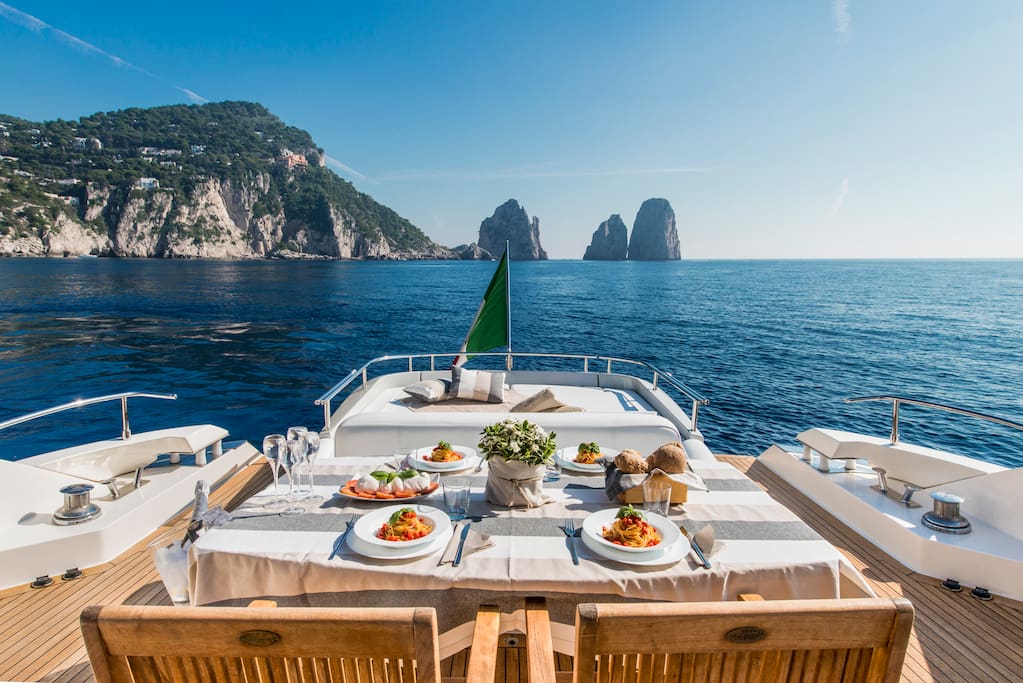 Mediterranean Lunch with Faraglioni