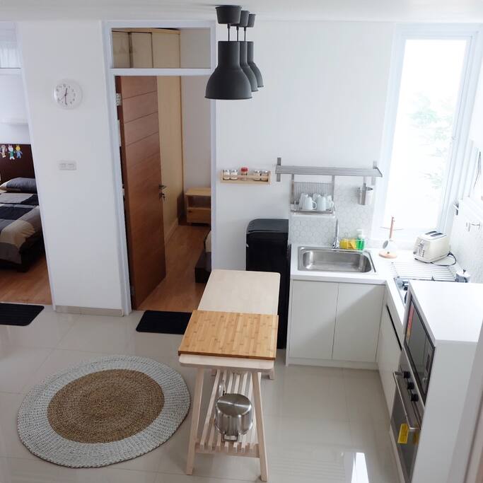Kitchen area where you can cook your dinner / lunch