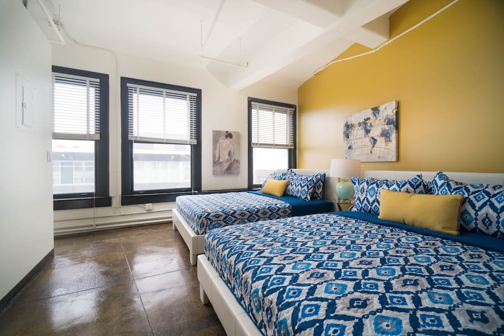 Large windows with lots of natural light