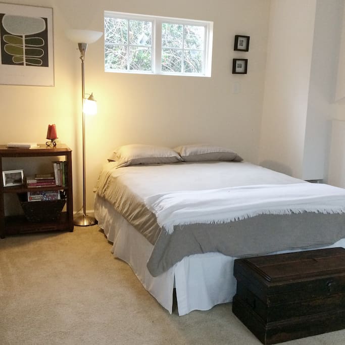 Upstairs queen bed. Updated photo coming late August.