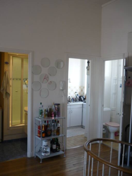 Kitchen, Bathroom, and Toilet
