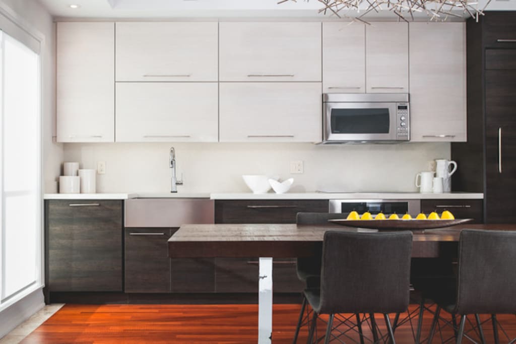 Partial kitchen view.