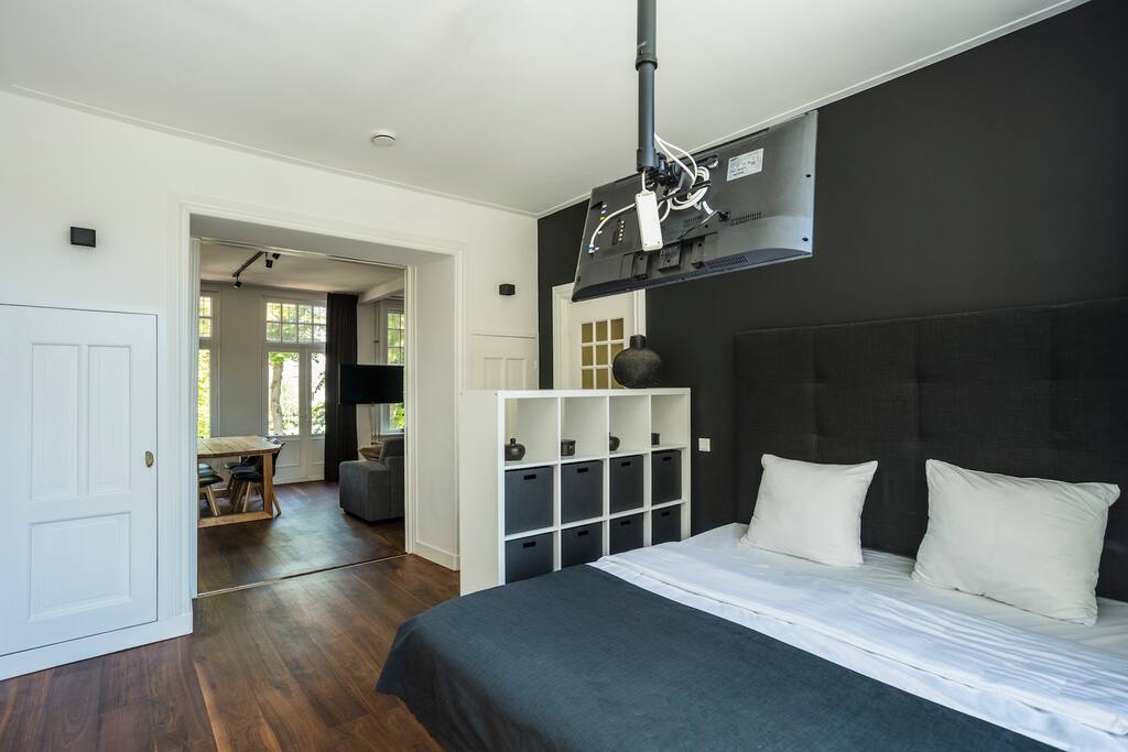 Bedroom behind authentic doors