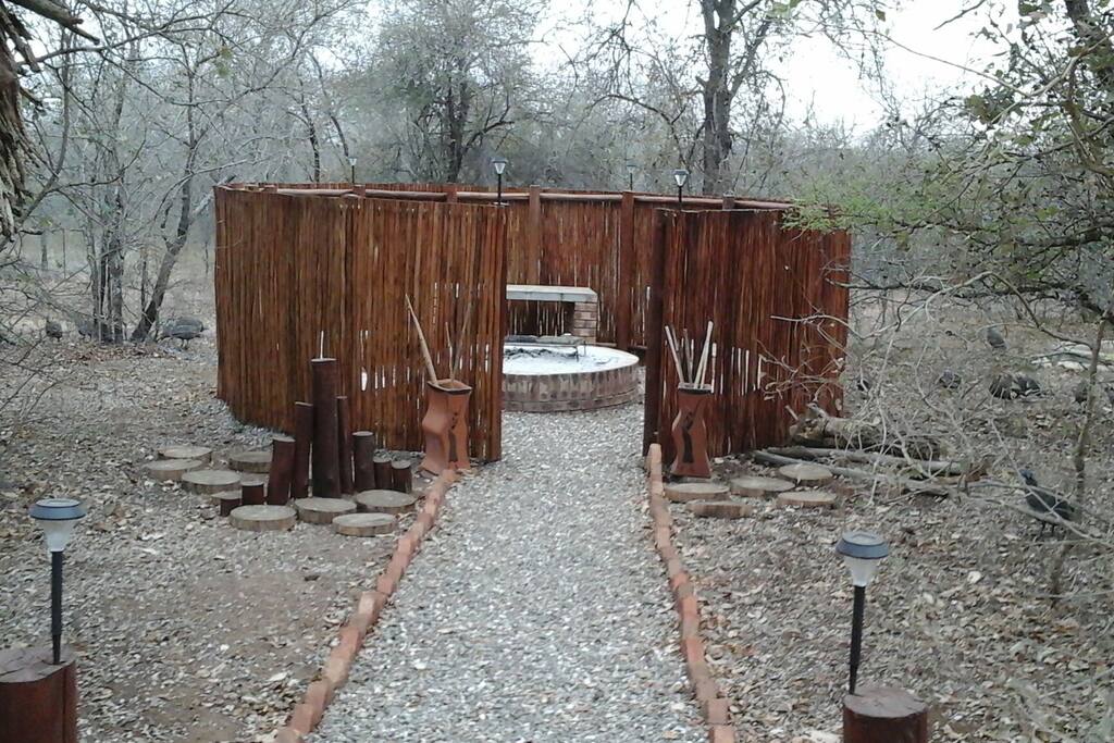 Enclosed Boma (barbeque) area