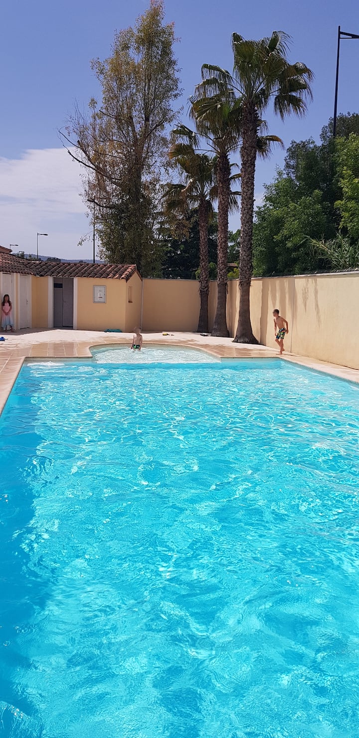 Maison Au Calme Dans Résidence Fermée Avec Piscine - Mougins