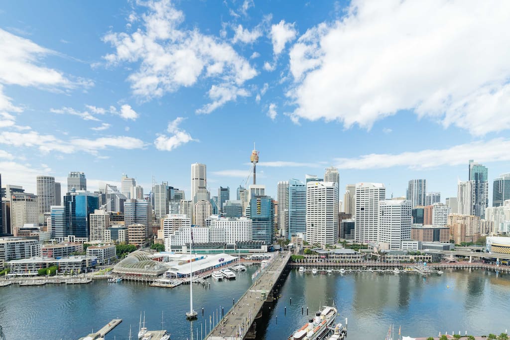 Beautiful view of the CBD from the roof