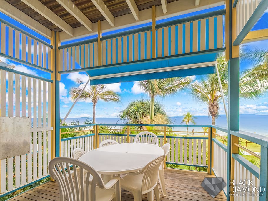 Balcony over looking Moreton Bay