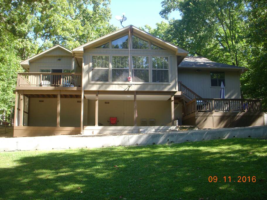 rear of house