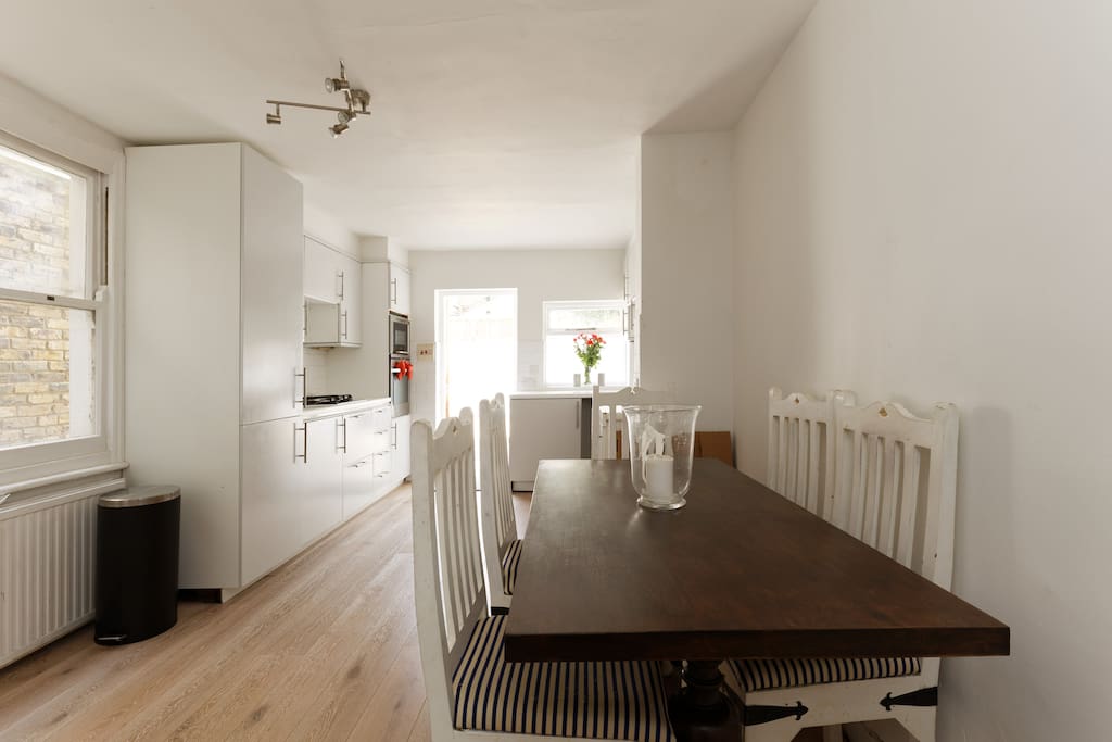 kitchen and dining table