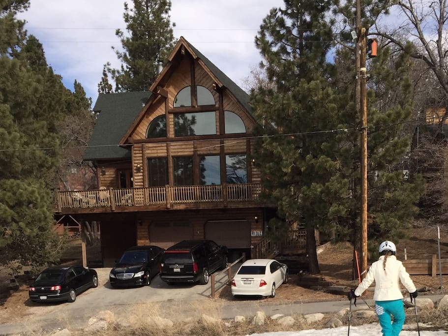 Front of the house from the ski run.