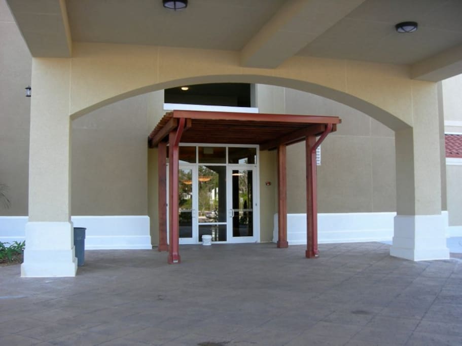 The entrance