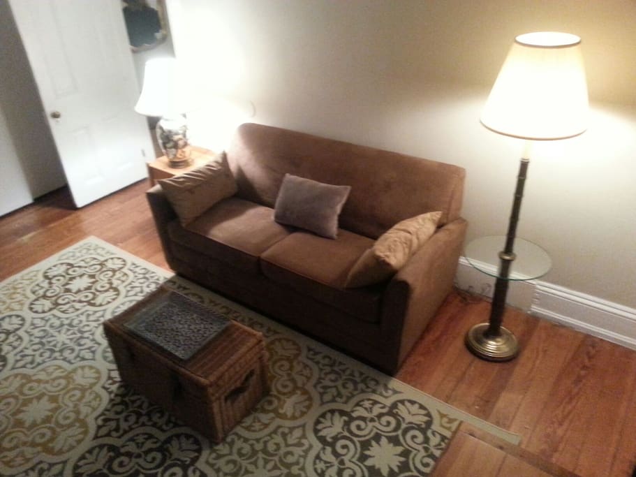 Comfy couch-living room.