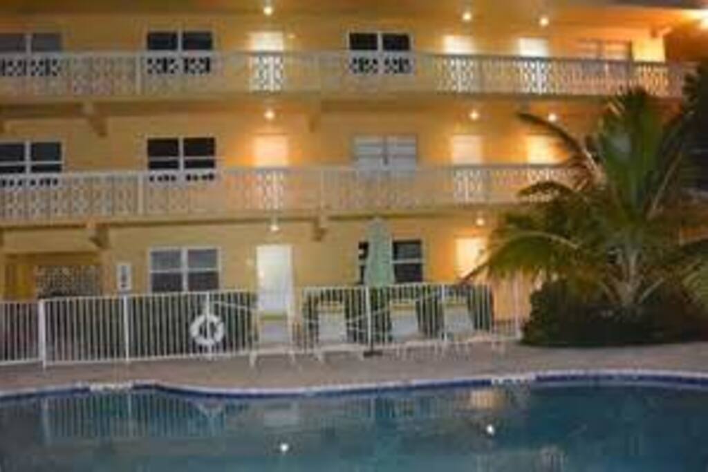 The pool sits on the intercoastal. Enjoy the sun and the view