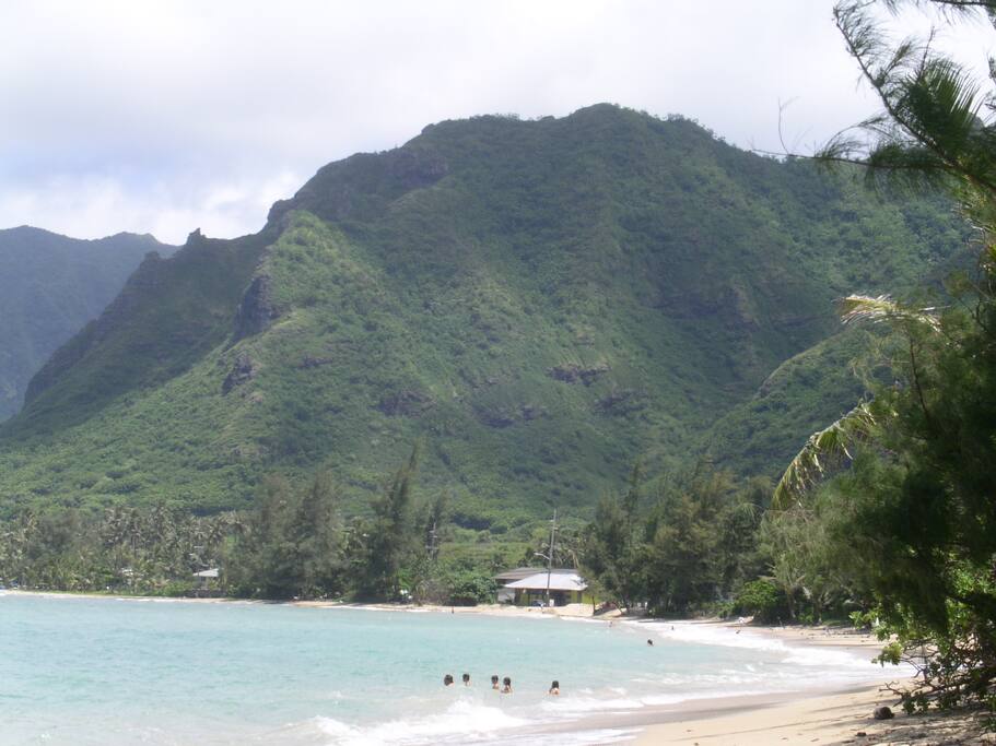 Beach across the street.