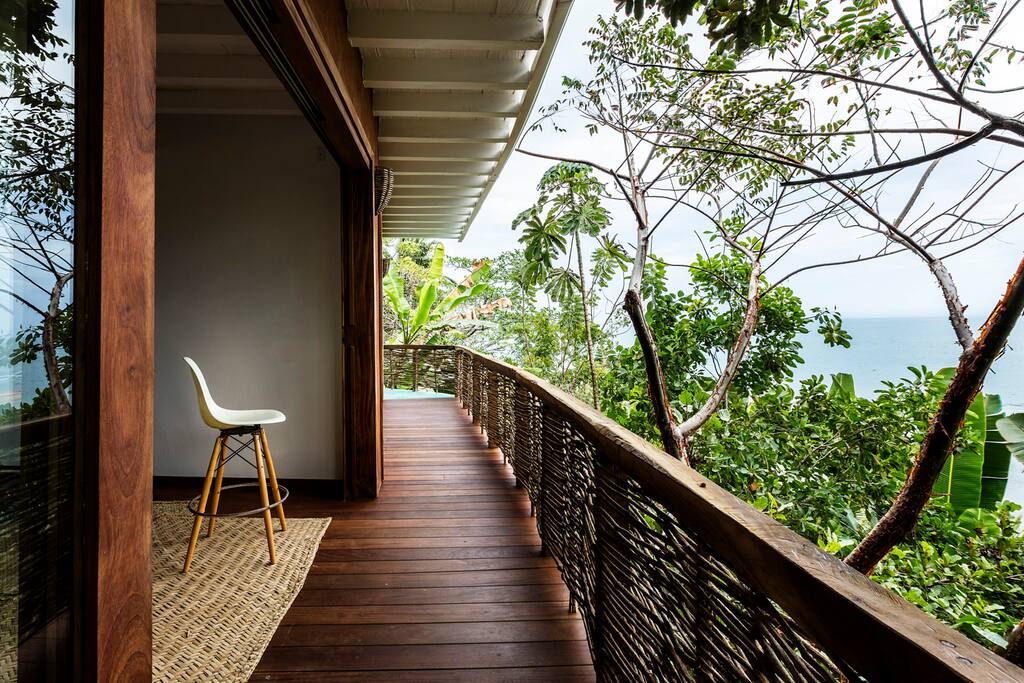 Balcony leading to master bedroom and office